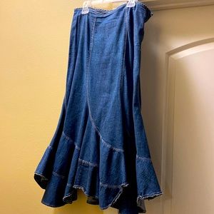 Jeans long skirt